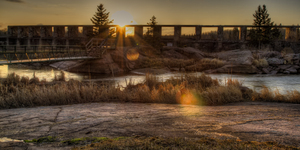 Sunrise Over Pinawa Dam