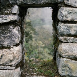 Inca Window Signed