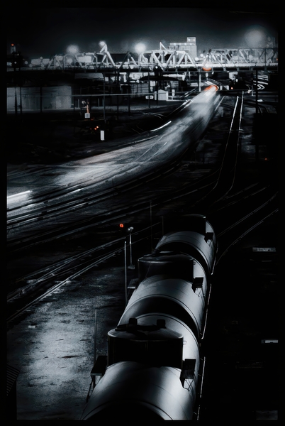 TrainTracksNight Imprimer