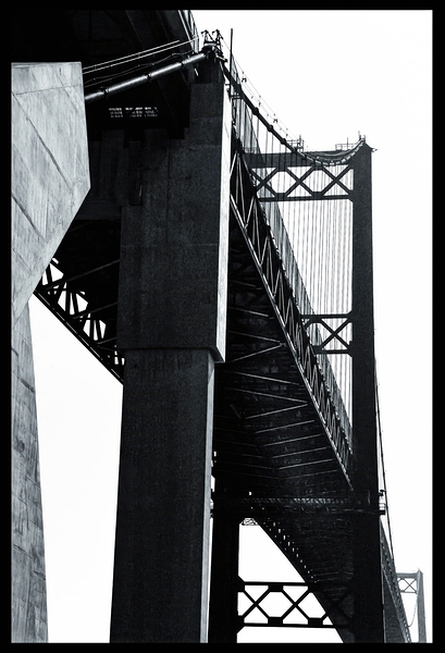 Manhattan BeachBridgeBWHC Print