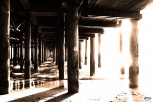 03_ SEA STRUCTURES_DOWN UNDER THE SANTA MONICA PIER III by Ivan Attila