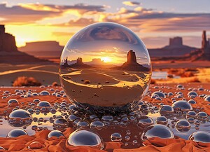 Desert Sphere Perspective  3 