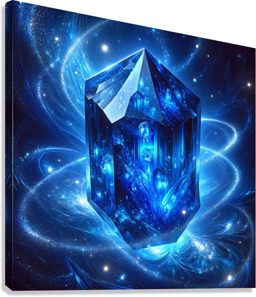 Crystal Blues  Canvas Print