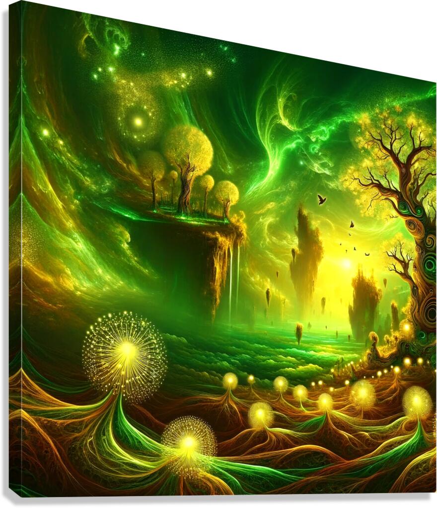 Emerald Falls  Canvas Print