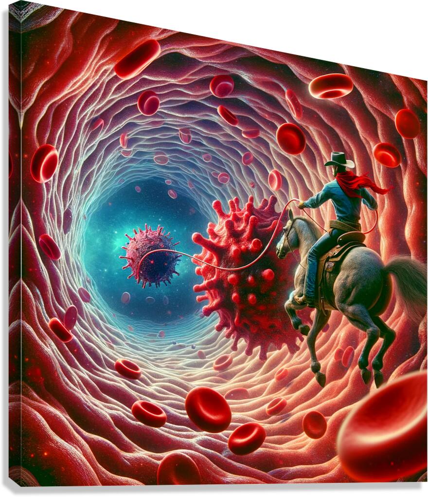 COVID Cowboy Canvas Print