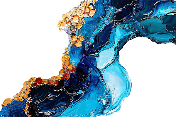 Elysian Waves - The Golden Symphony Print