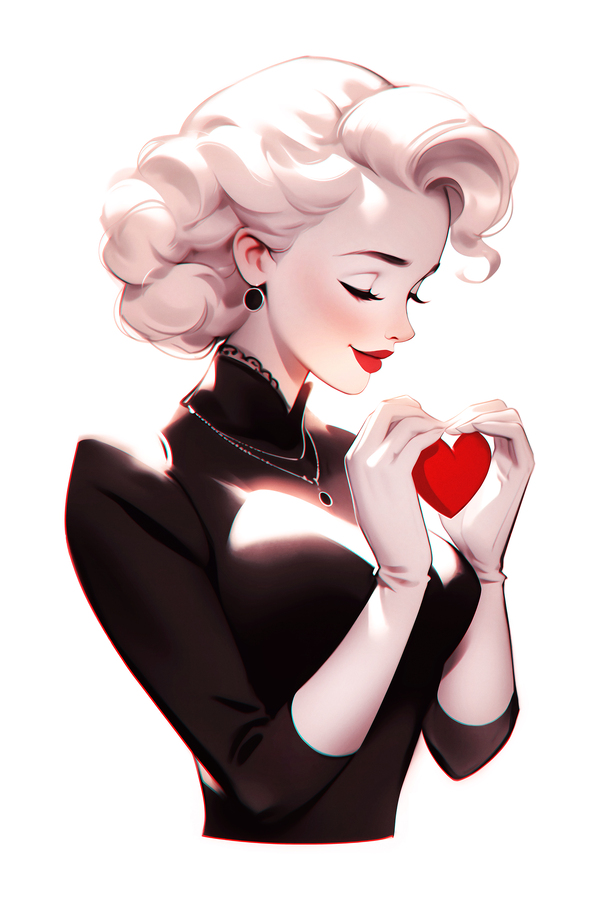 Mary in love ❤️ Print