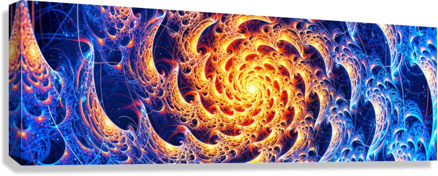 Vortex Dance of the Cosmos - Panoramic Canvas Print