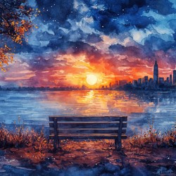 The Bench at the Citys Edge