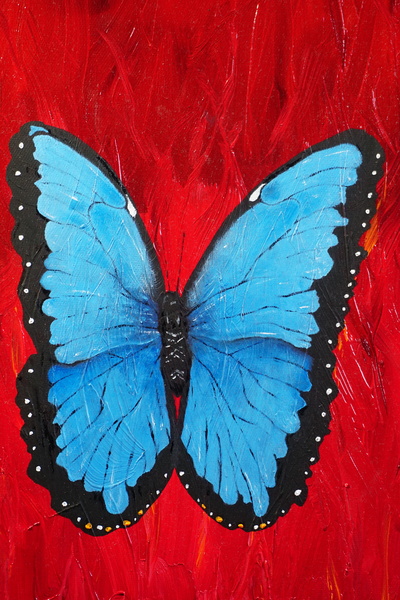 Blue Morpho Butterfly Print