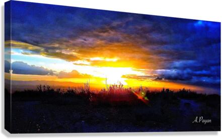 Sunset Mountain Canvas Print