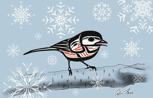 Chickadee In Winter 2