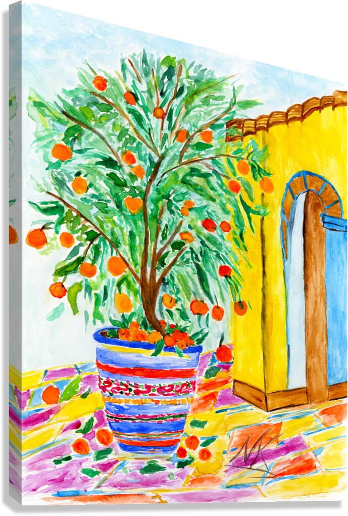 Orange Square Canvas Print