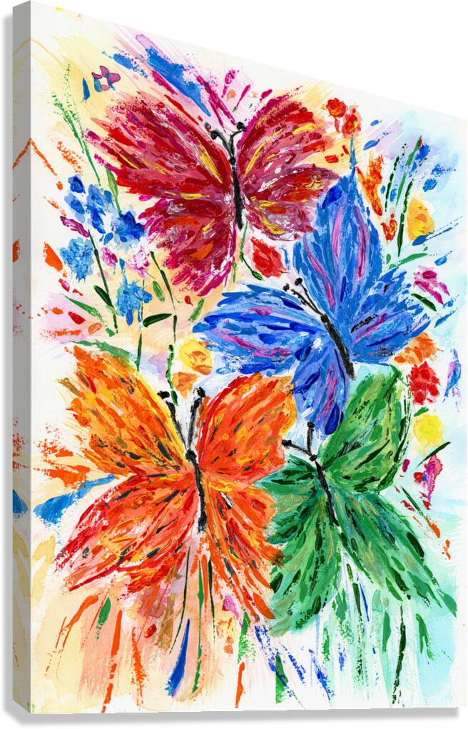 Flattering Confetti Canvas Print