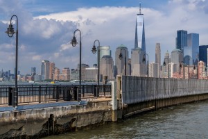 New York City Downtown Skyline from New Jersey