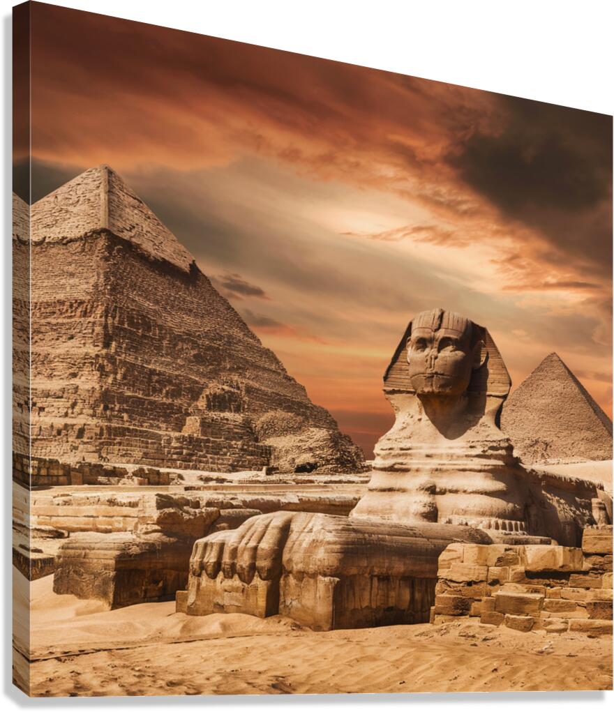 An egypt pyramids Canvas Print