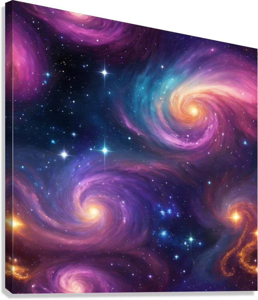 Galactic Beauty: A Cosmic Journey Canvas Print