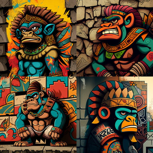 springtime rangel aztec graffitti cartoon bored a by Springtime Rangel