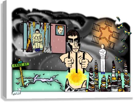 The Cage Canvas Print