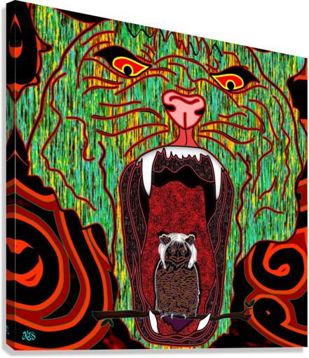 Growl Canvas Print