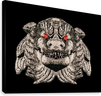 Demon Head Artwork Canvas Print