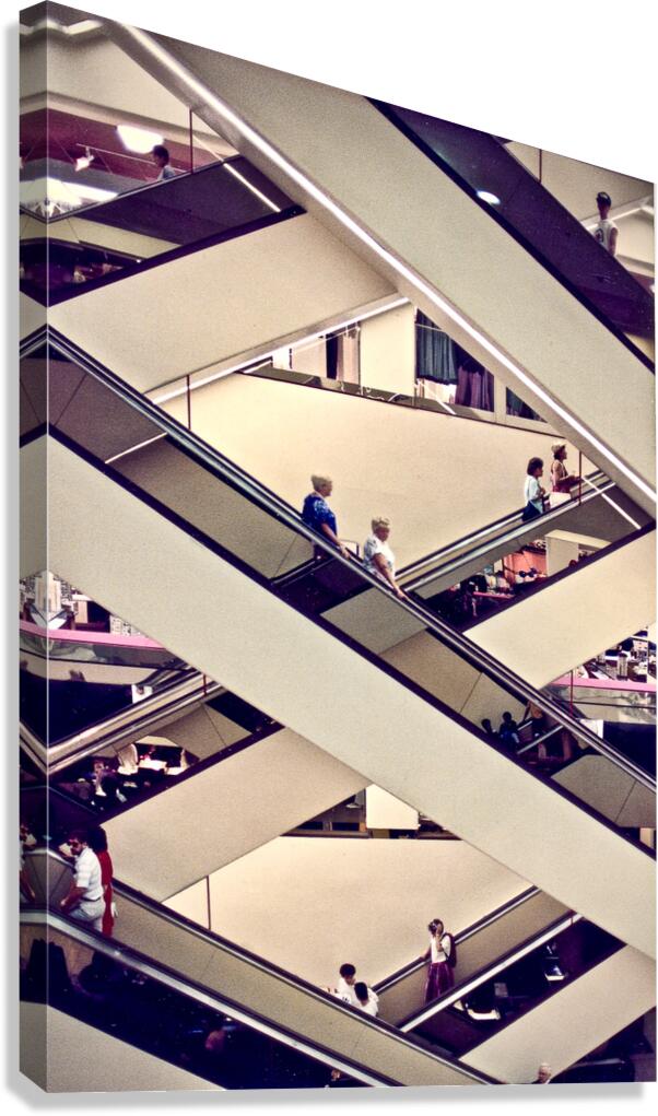 Escalator Canvas Print
