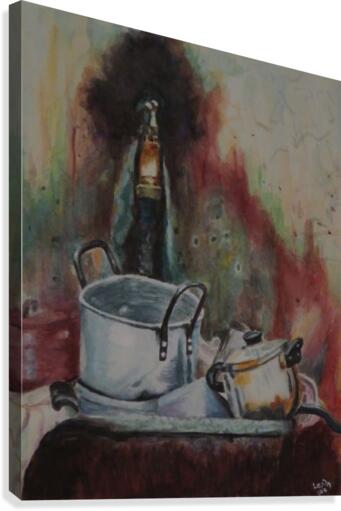 A Sinkful Canvas Print