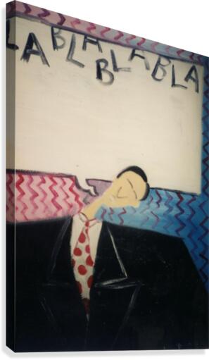 Bla bla bla Canvas Print