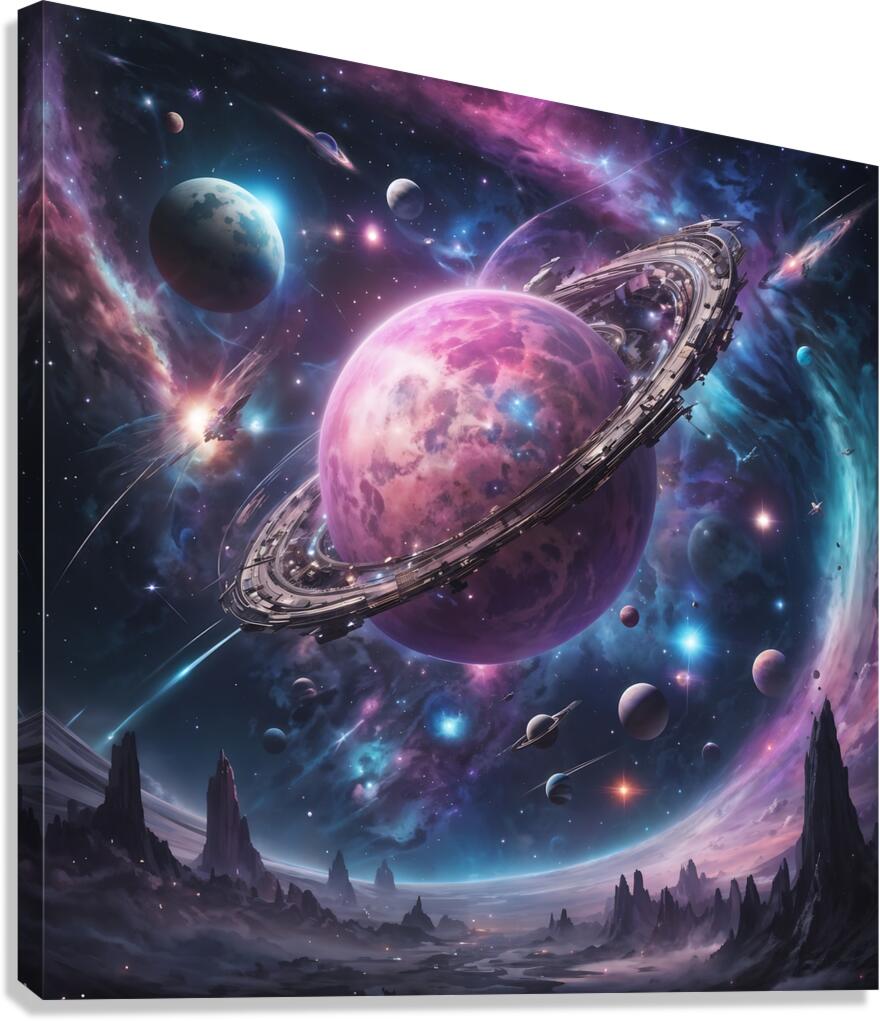 Space Galaxy Canvas Print