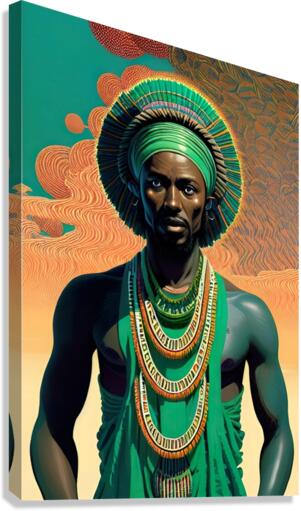 Emerald Warrior Canvas Print
