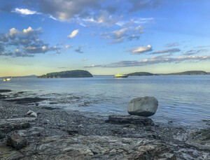 Bar Harbor Balancing Boulder