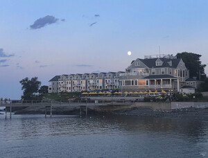 Bar Harbor Inn Under Full Moon