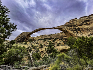 Landscape Arch Before the Storm