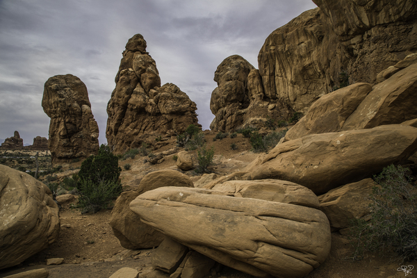 Arches Rockfall Print