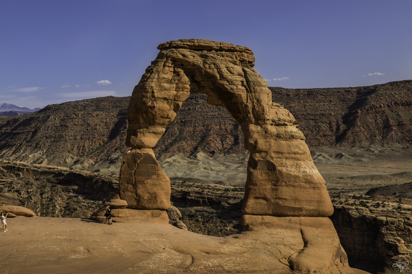 Delicate Arch Camera Pose Print