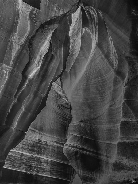 Flowing Stone BW Print