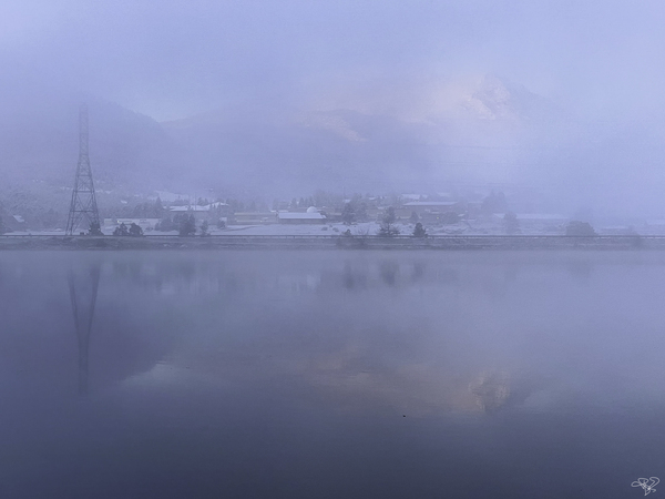 Misty Blues Print
