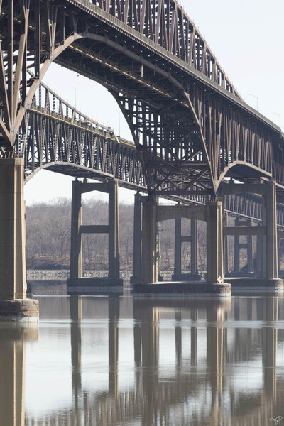 Newburgh Beacon Bridge Reflections by THOMAS PATRICK KENNEDY