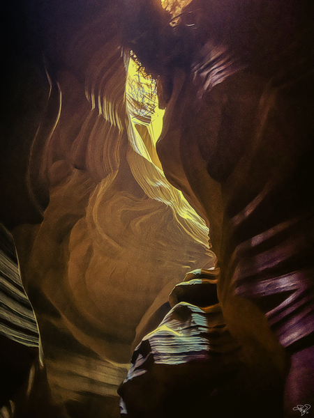 Swirling Shadows Print