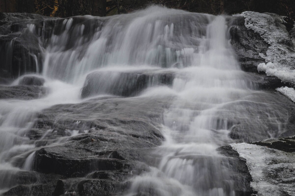 Winter Waterfall Print