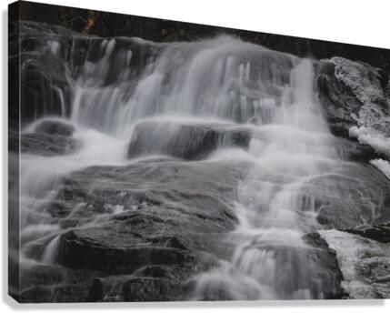 Winter Waterfall Canvas Print