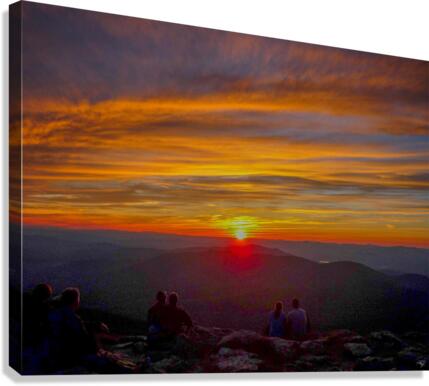 Sunset Friends Canvas Print