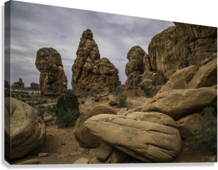 Arches Rockfall Canvas Print