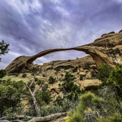 Landscape Arch Before the Storm