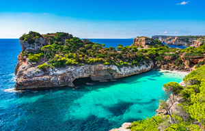 Picturesque bay beach on Majorca