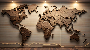 Global Journey The Art of Wooden Cartography