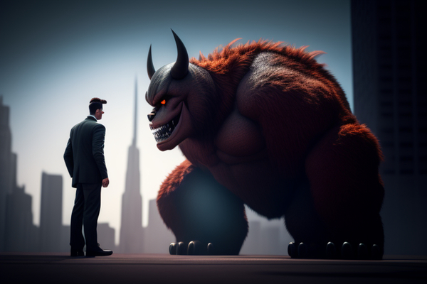 Facing A Monster by Roger Harrison
