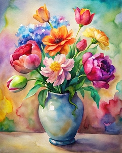                        Vibrant Floral Bouquet          