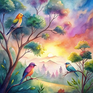            Melody of Nature at Sunset                         