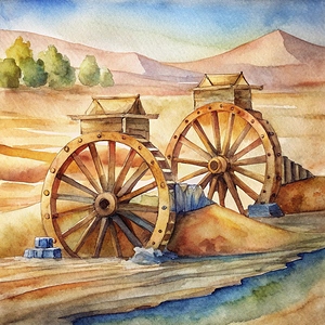 ancient egyptian waterwheels